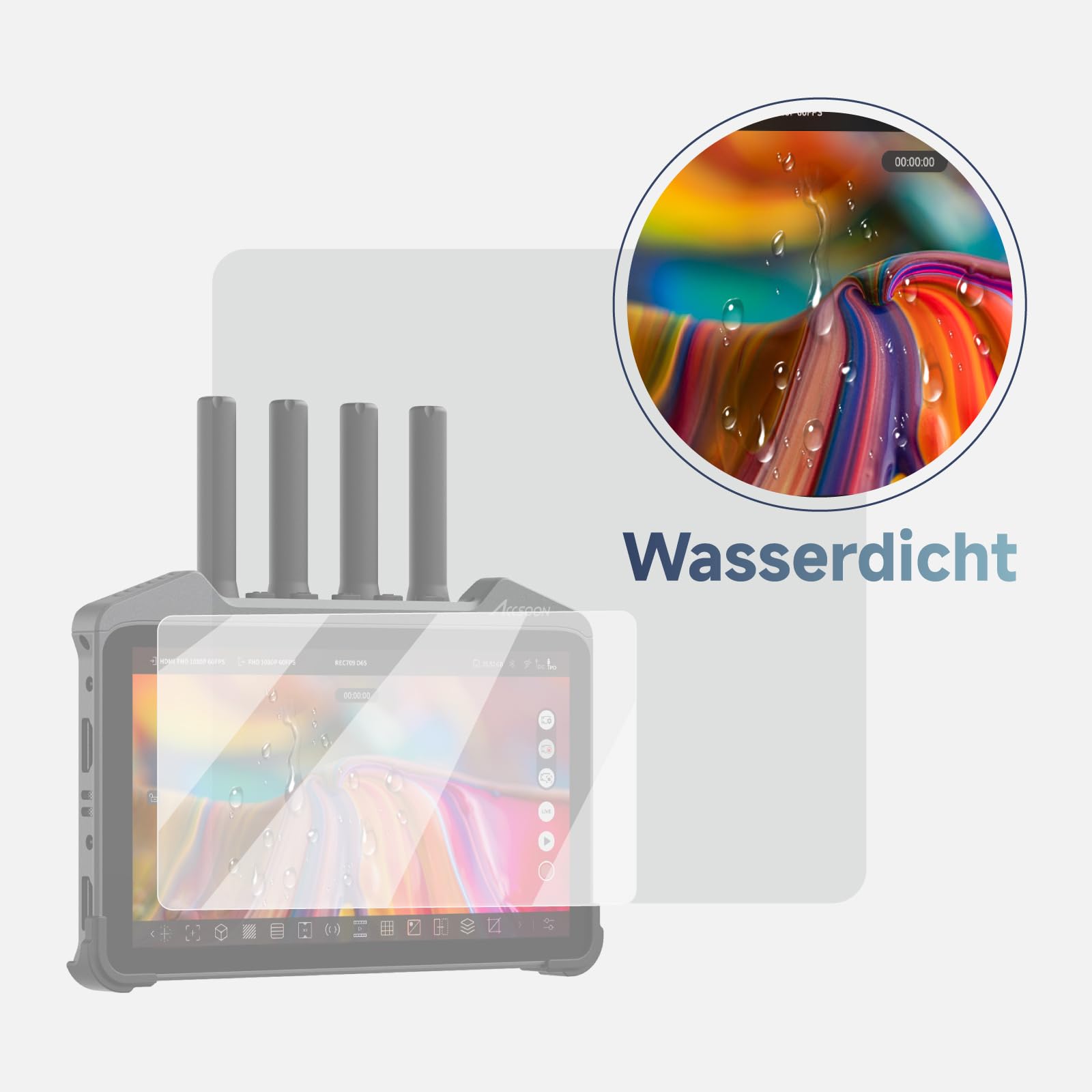 Accsoon CineView M7 film verre anti-reflet 7"