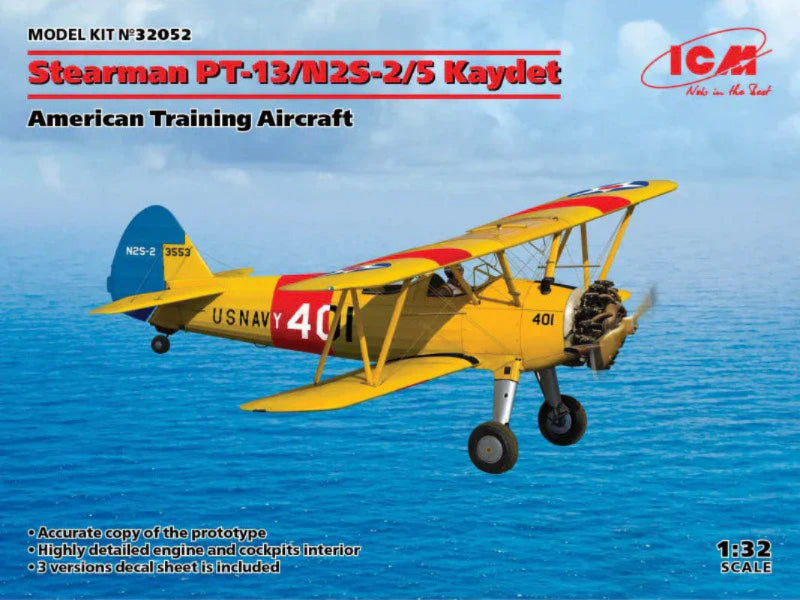 ICM Stearman PT-13 Kaydet maquette plastique 1/32
