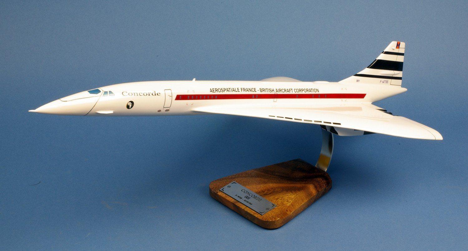 La Boutique du Pilote Concorde 001 F-WTSS maquette bois 1/100