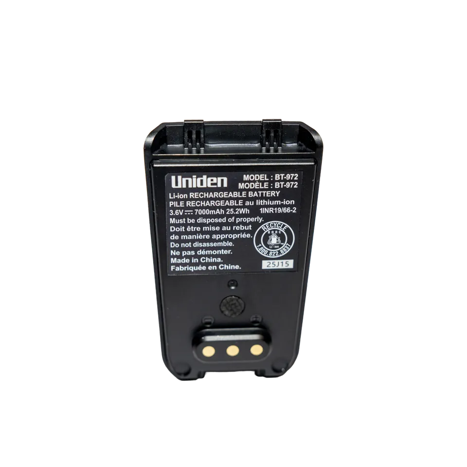 Uniden SDS150 batterie scanner Li-ion 3,6V 7000mAh