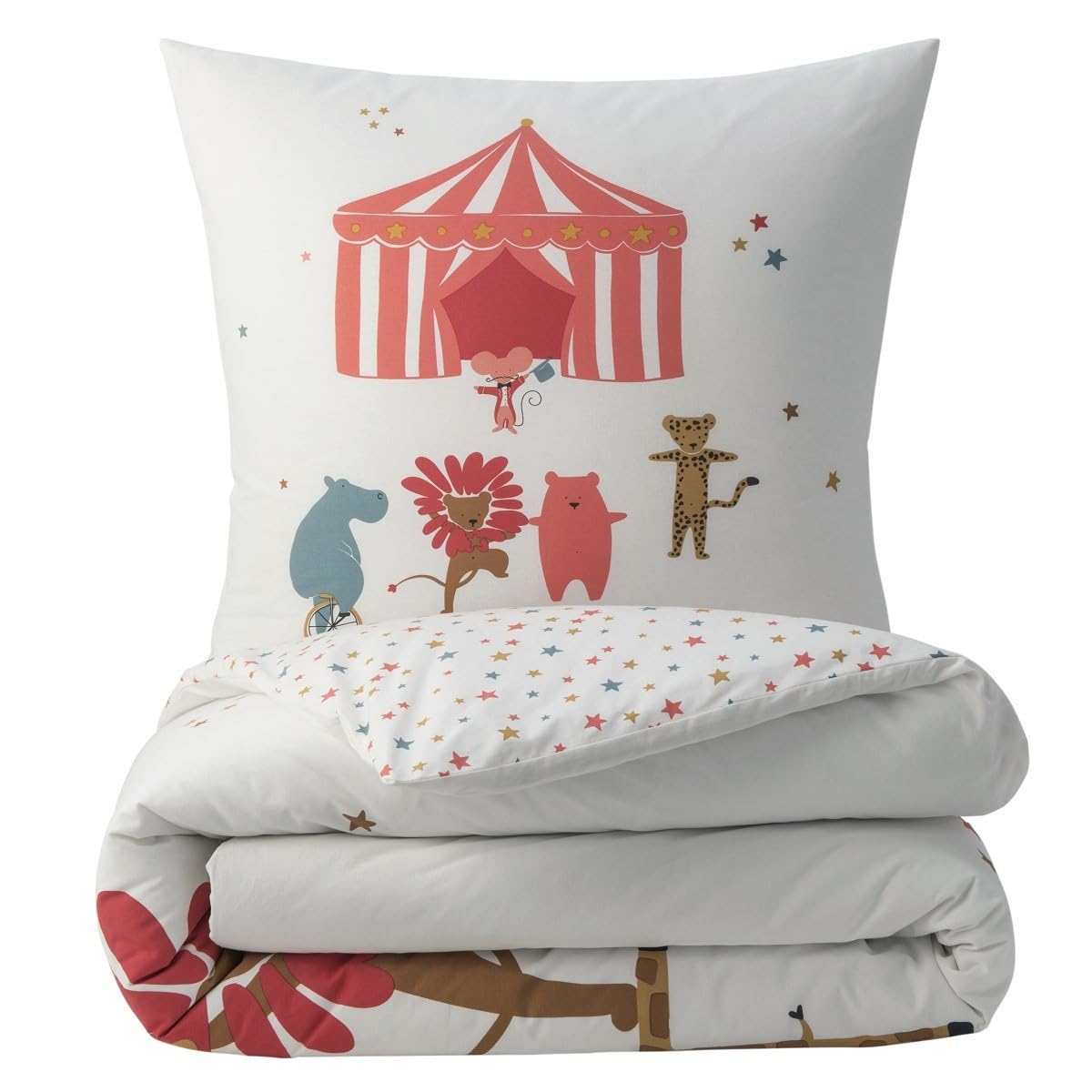 Future Home Kids Parure de Lit 140x200 Cirque Garçon Coton