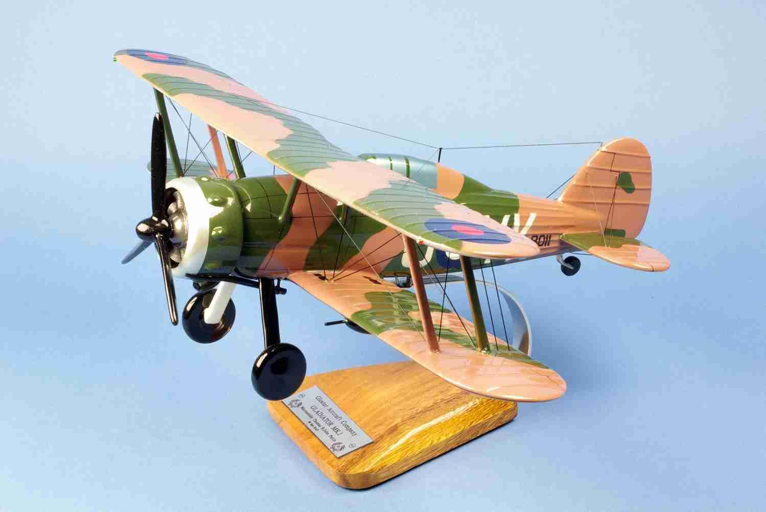 La Boutique du Pilote Gloster Gladiator MKI maquette bois 1/24 80Sqn