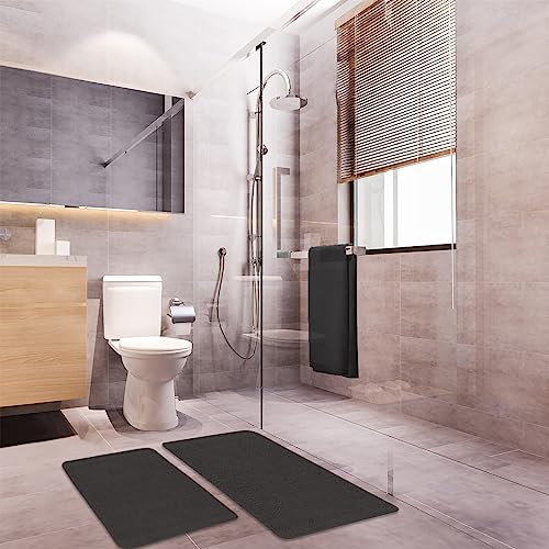 Levasseur Polynésie lot 2 tapis de bain chocolat 60x120 antidrsp