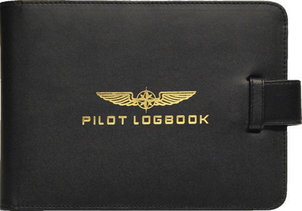Design4Pilots protège carnet de vol cuir noir 25x18 cm