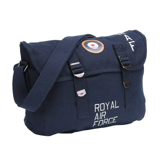 Fostex Royal Air Force sac toile bandoulière bleu 10 L coton