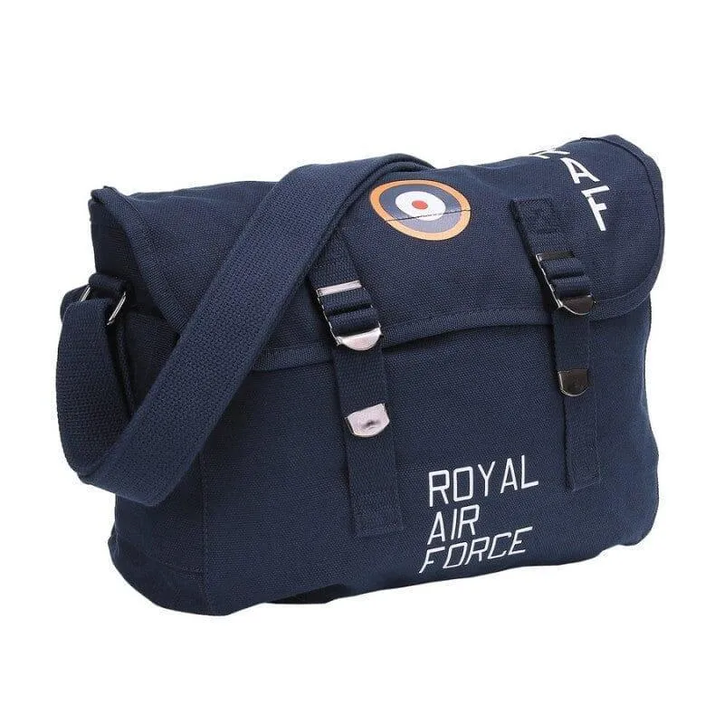 Fostex Royal Air Force sac toile bandoulière bleu 10 L coton