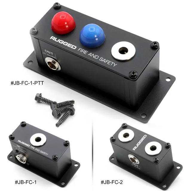 Rugged Air Intercoms Jack Box station casque RRP800 Simple Dual PTT