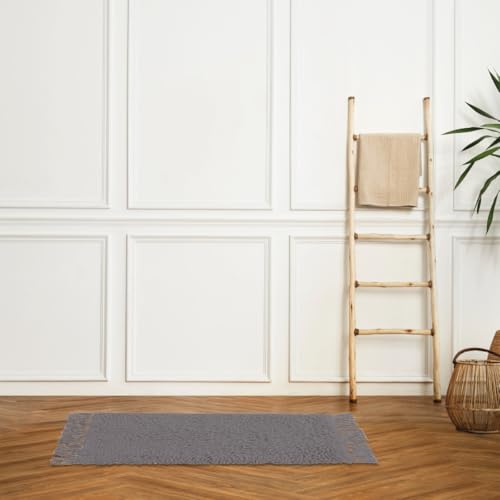 Levasseur Salle de bain Shaggy tapis de bain taupe 50x70cm