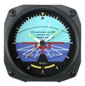 Réveil Horizon artificiel réveil aviation 9x9 cm sonnerie