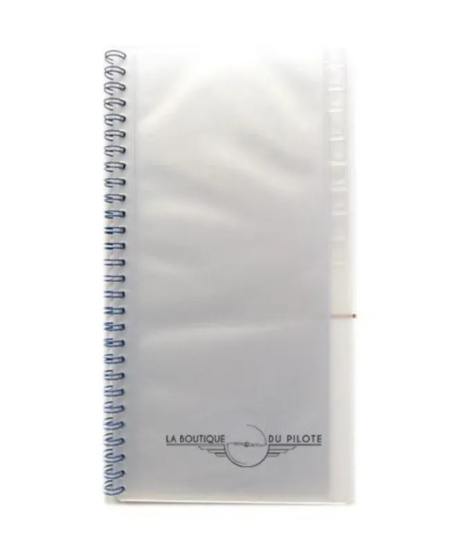 La Boutique du Pilote Accessoires Protège Check-List 17 feuillets 24x10cm transparent