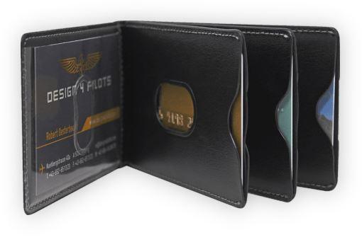 La Boutique du Pilote Design4Pilot porte-carte cuir aile