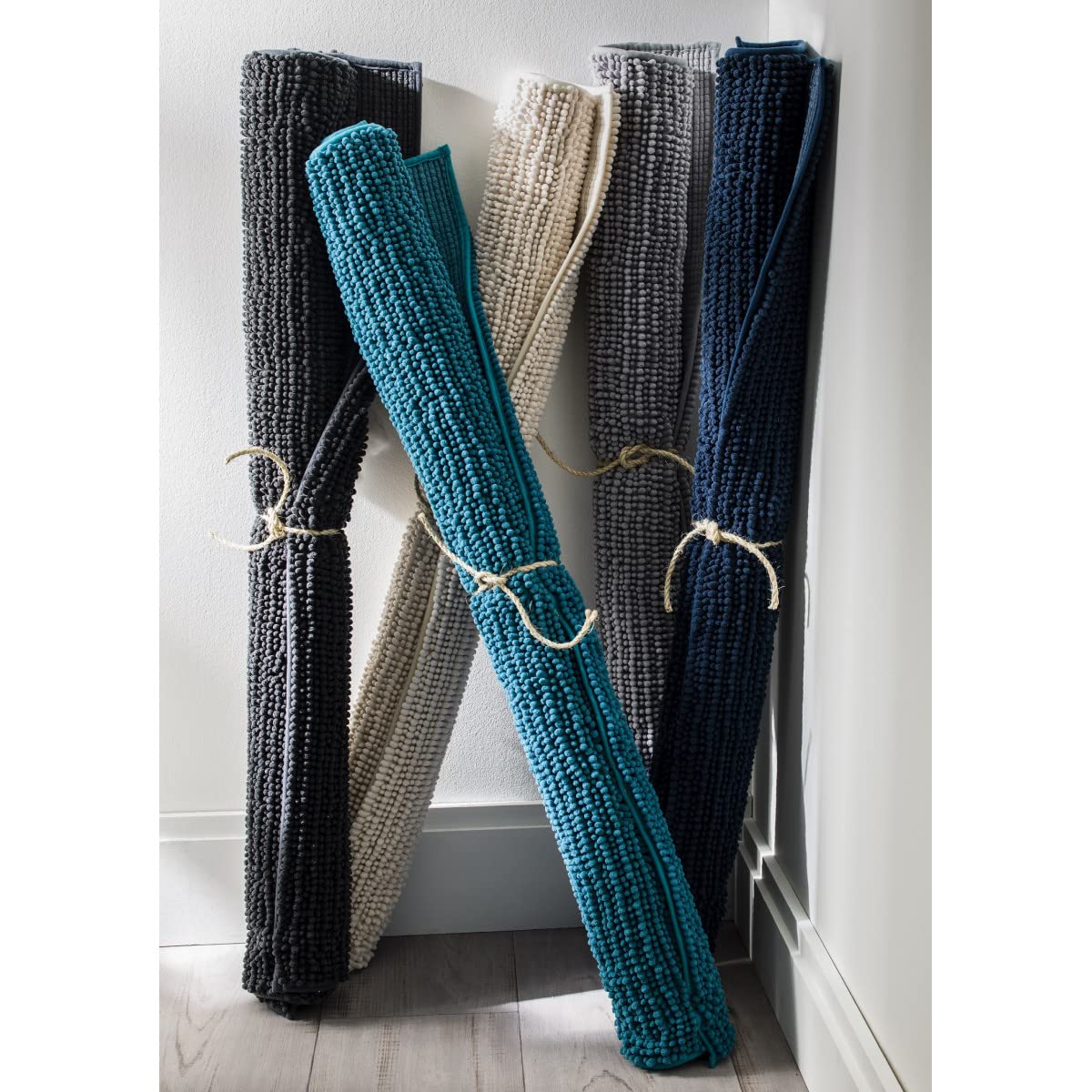 Levasseur Fani Tapis de Bain Chenille Anthracite 60x120 Ultra Doux