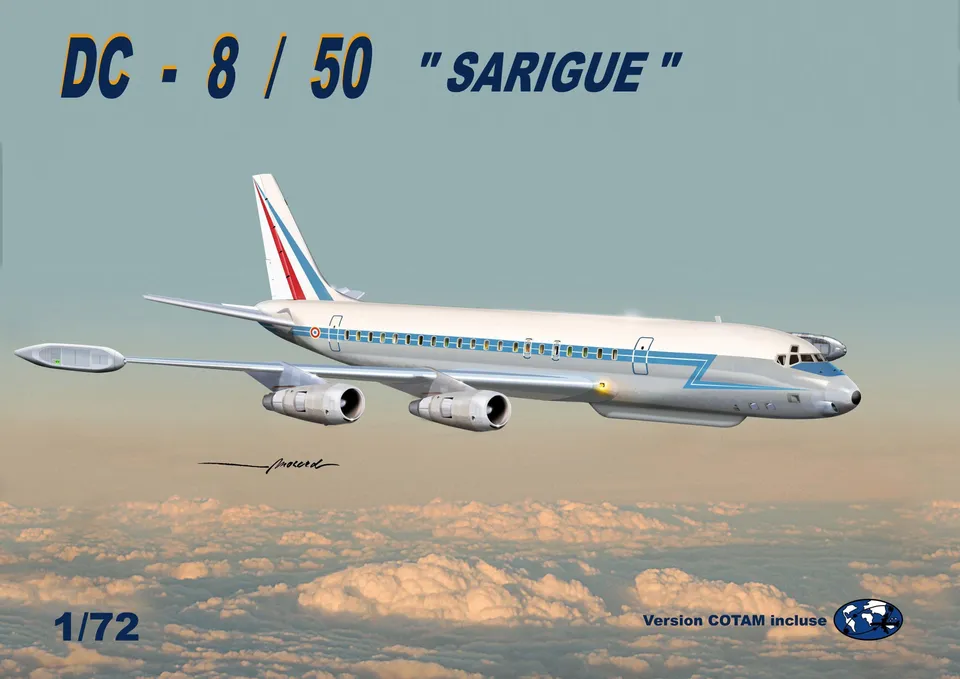 Mach-2 DC-8 50 Sarigue Maquette Avion 1/72 plastique à construire