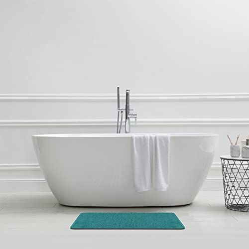 Levasseur Polynésie Tapis de Bain Bleu Paon 50x80cm Antidérapant
