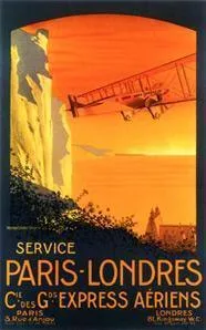 La Boutique du Pilote Paris Londres carte postale Air France 10x15