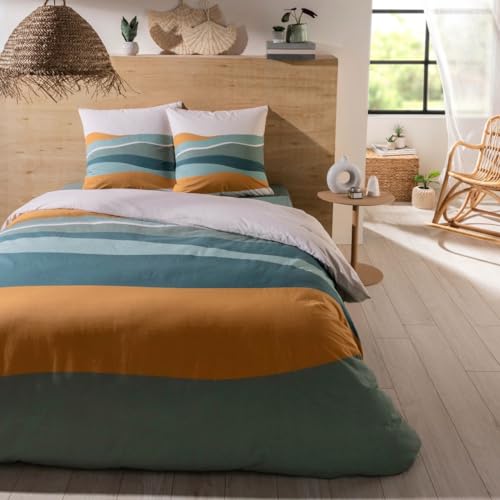 Levasseur Linge de lit Malo parure coton multicouleur 260x240