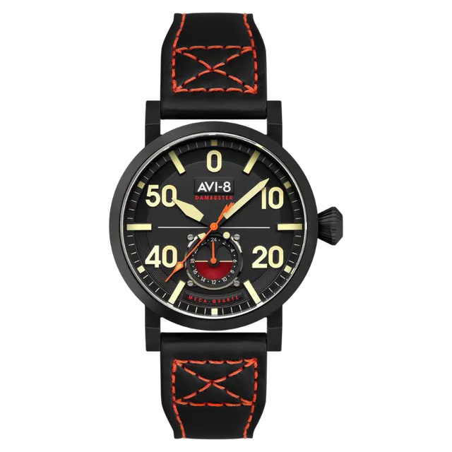AVI-8 Dambuster Chadwick Meca-Quartz montre noire 43mm