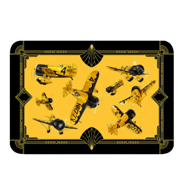 Romain Hugault Godspeed tapis de souris aviation jaune 25x17cm