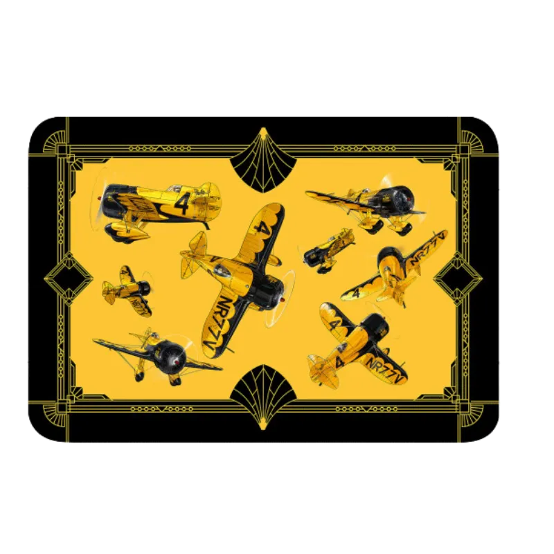 Romain Hugault Godspeed tapis de souris aviation jaune 25x17cm