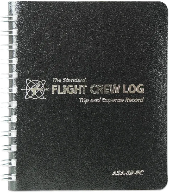 ASA Flight crew log carnet de vol poche 8,6x10,8 cm