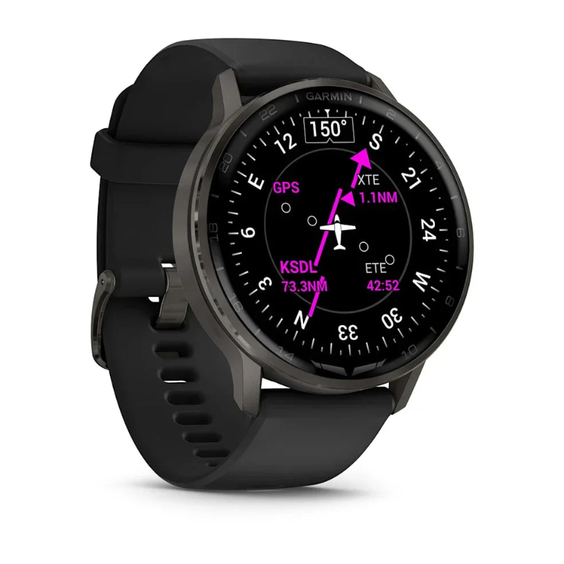 Garmin D2 Air X15 noire montre aviateur connectée GPS 45 mm