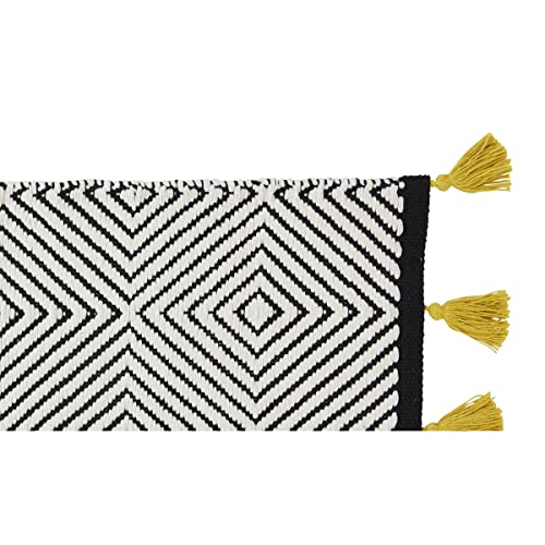 Levasseur Sol tapis de bain coton tissé ethnique 50x80cm