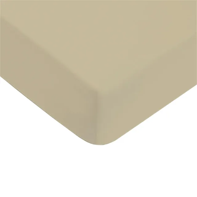 LEVASSEUR drap housse coton beige 180x200cm 100% coton 57 fils