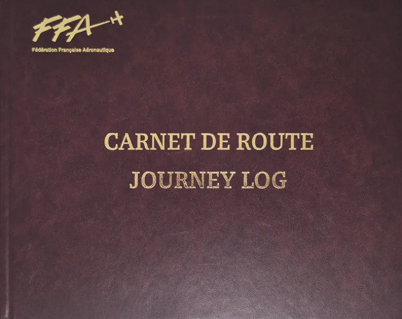 La Boutique du Pilote FFA carnet de route rigide logoté 105 pages