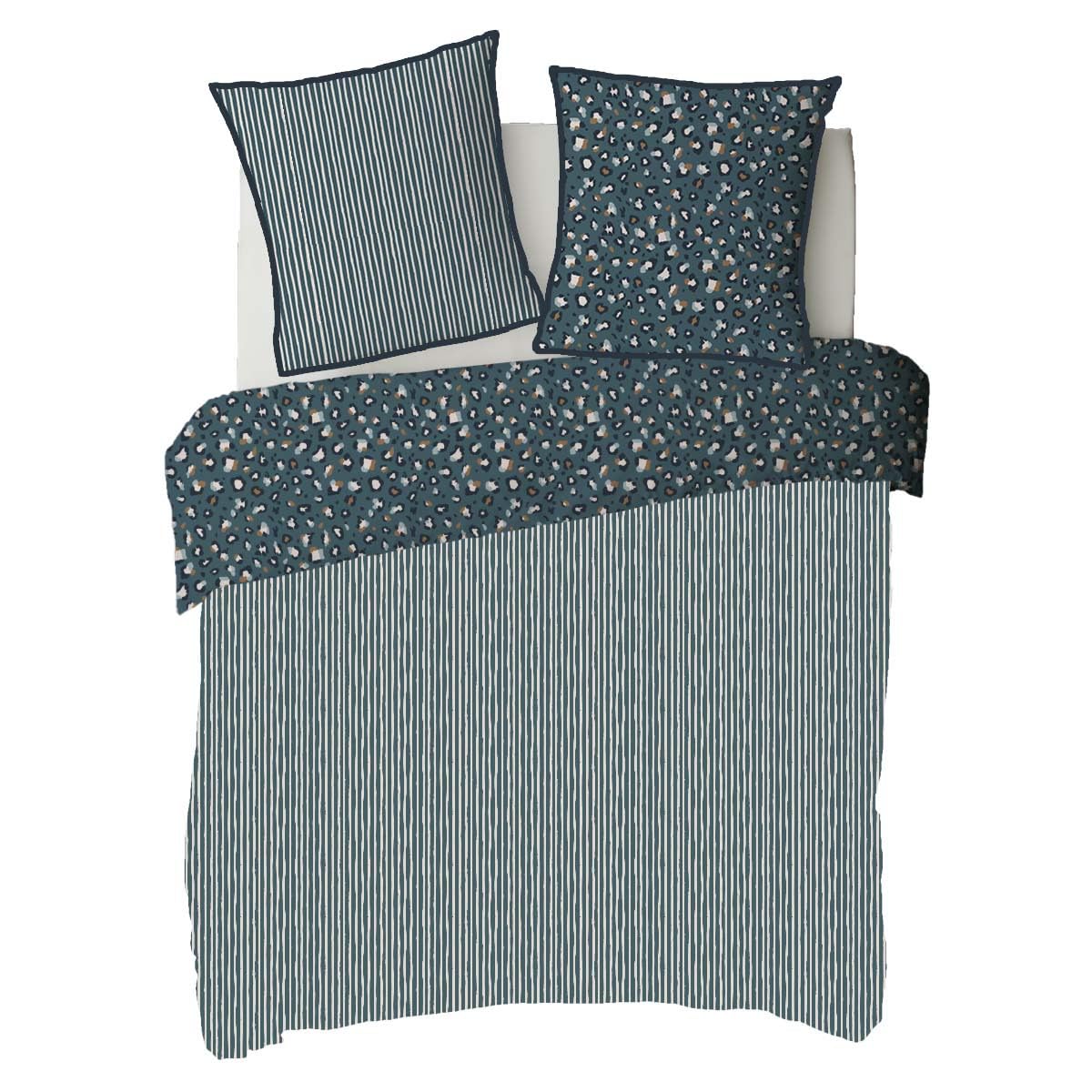 LEVASSEUR Milou parure de lit coton bleu 240x220cm