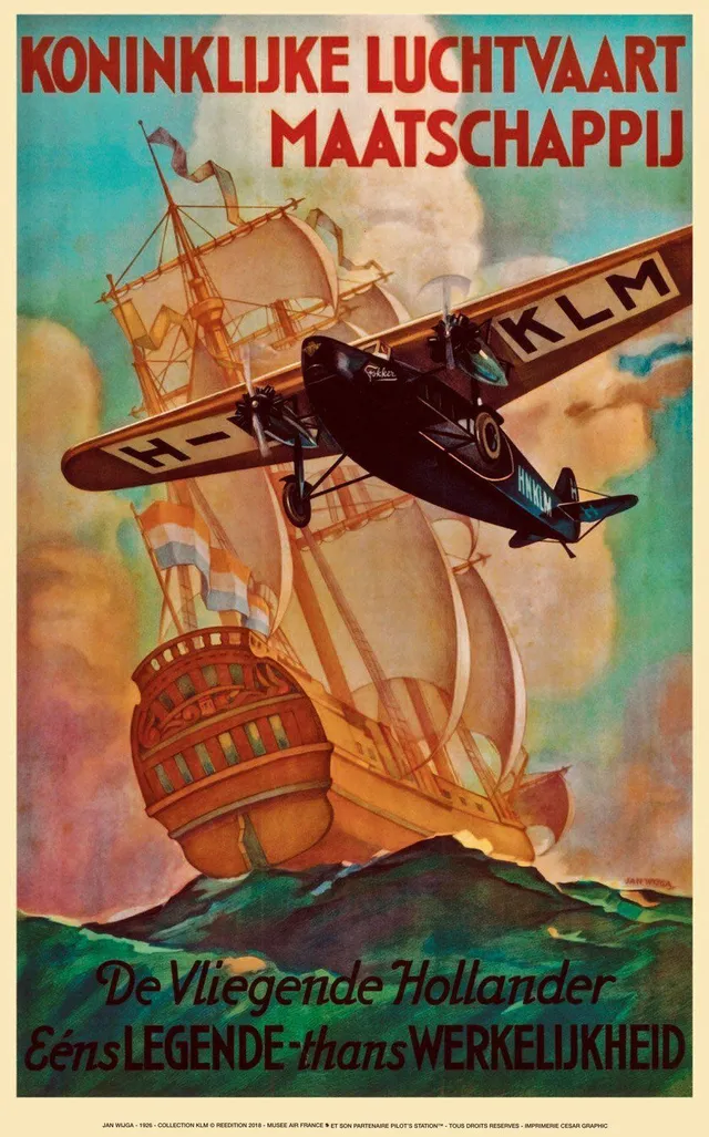 La Boutique du Pilote Affiche 50x70 AK01 Maatschappu Air France
