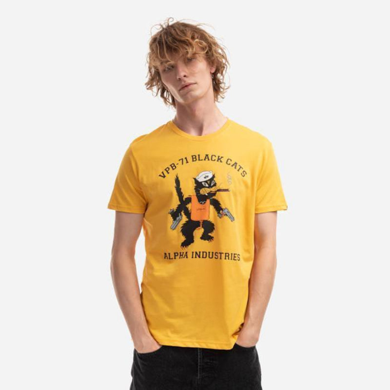 Alpha Industries Black Cats VPB-71 tee-shirt noir