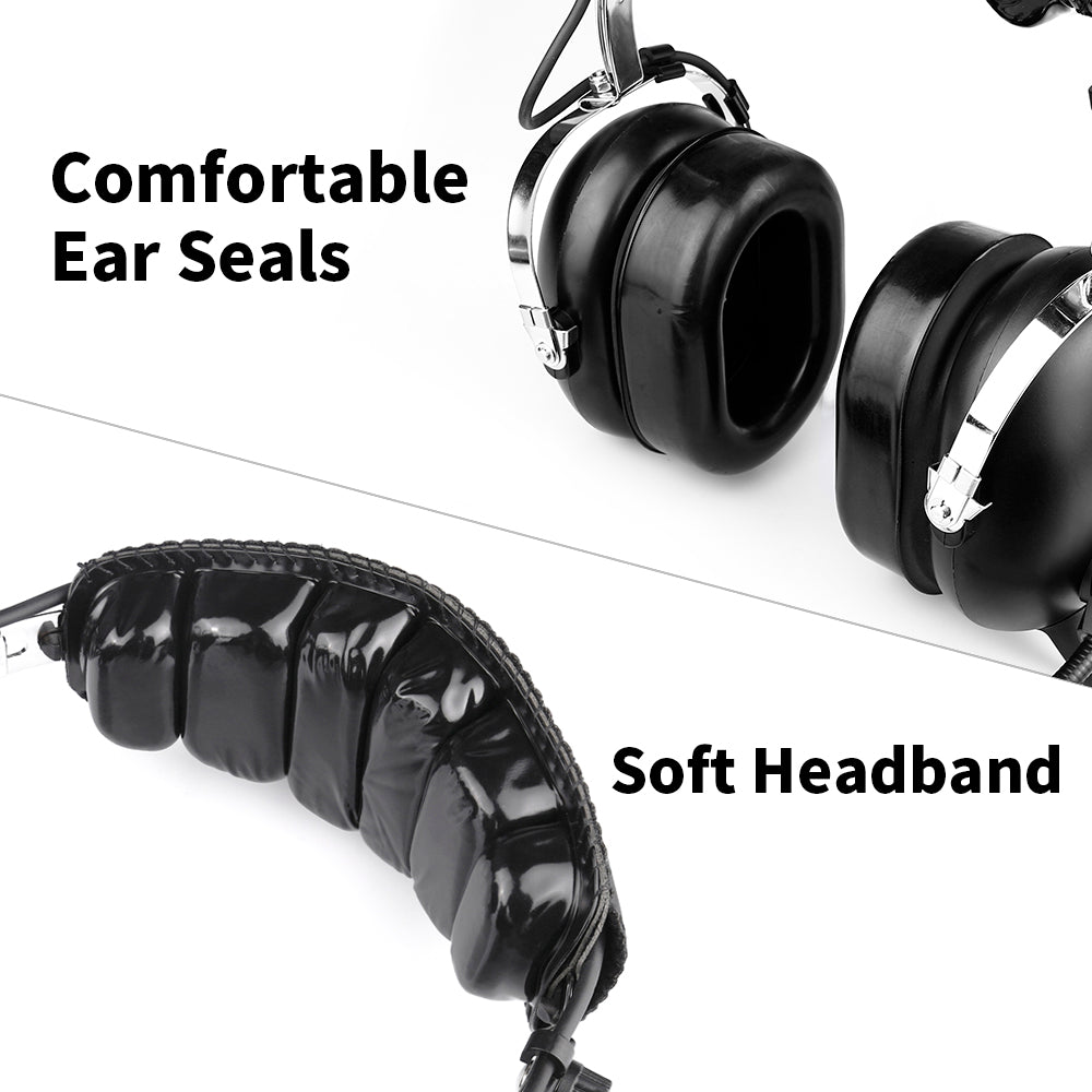 R Spider Wireless Aviation Headset casque PNR double fiche