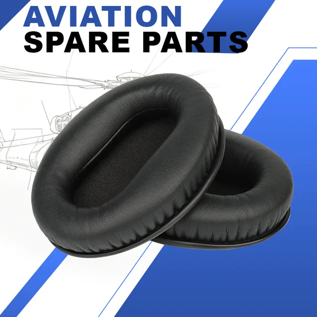 R Spider Wireless Aircraft Supplies coussinet casque SW-600A simili cuir paire