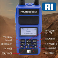 Rugged Air R1 Ready Pack 2 Radios UHF VHF 5W DMR