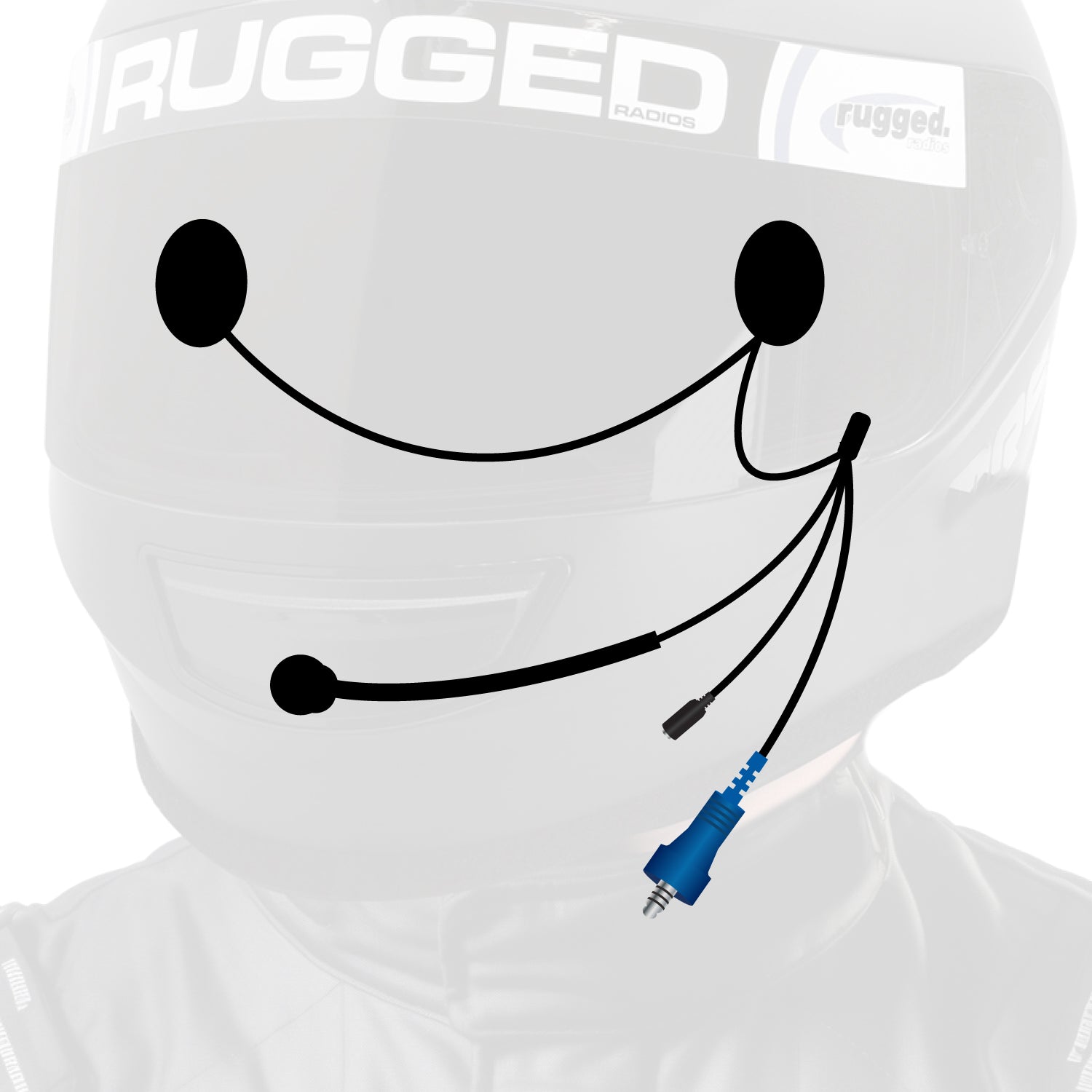 Rugged Air Helmet Wiring Kits Kit Casque Filaire Alpha Audio 3,5mm