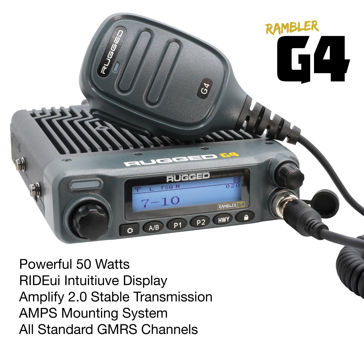 Rugged Air Ford Ranger Kit radio mobile GMRS GMR25 25W waterproof