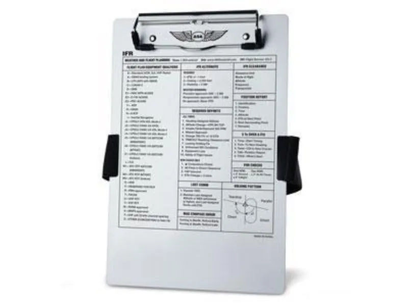ASA planchette aluminium IFR genou pilote