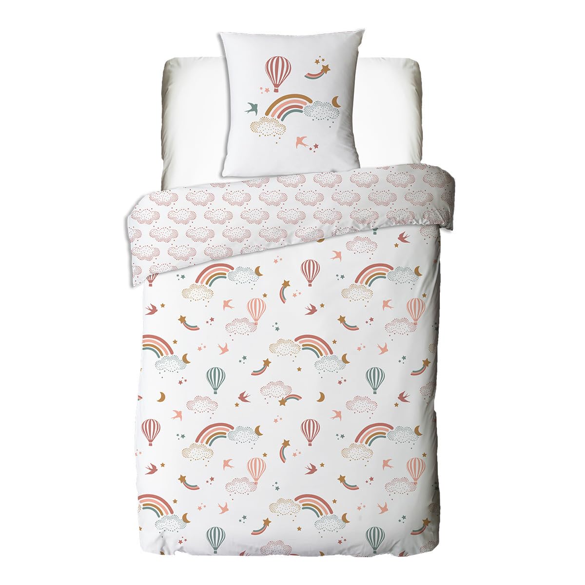 Levasseur Kids parure lit enfant coton arc-en-ciel 2 pièces