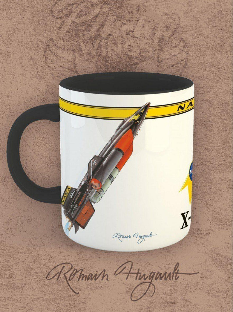 Romain Hugault X15 Mug céramique NASA noir et blanc