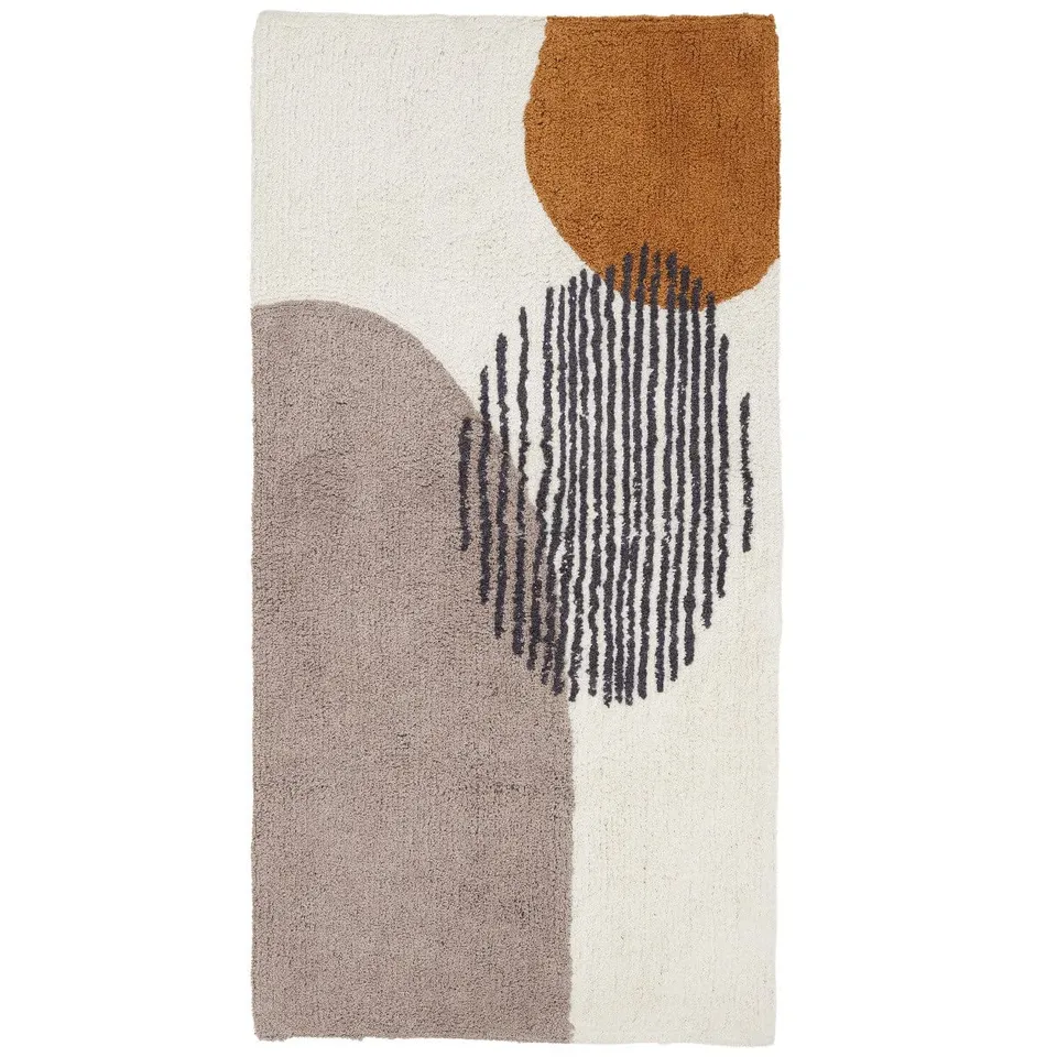 Levasseur tapis de bain coton beige 60x120cm absorbant