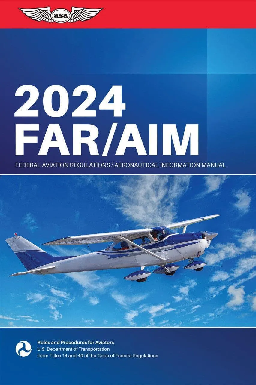 FAR AIM 2024 livre ASA réglementation FAA pilote drone