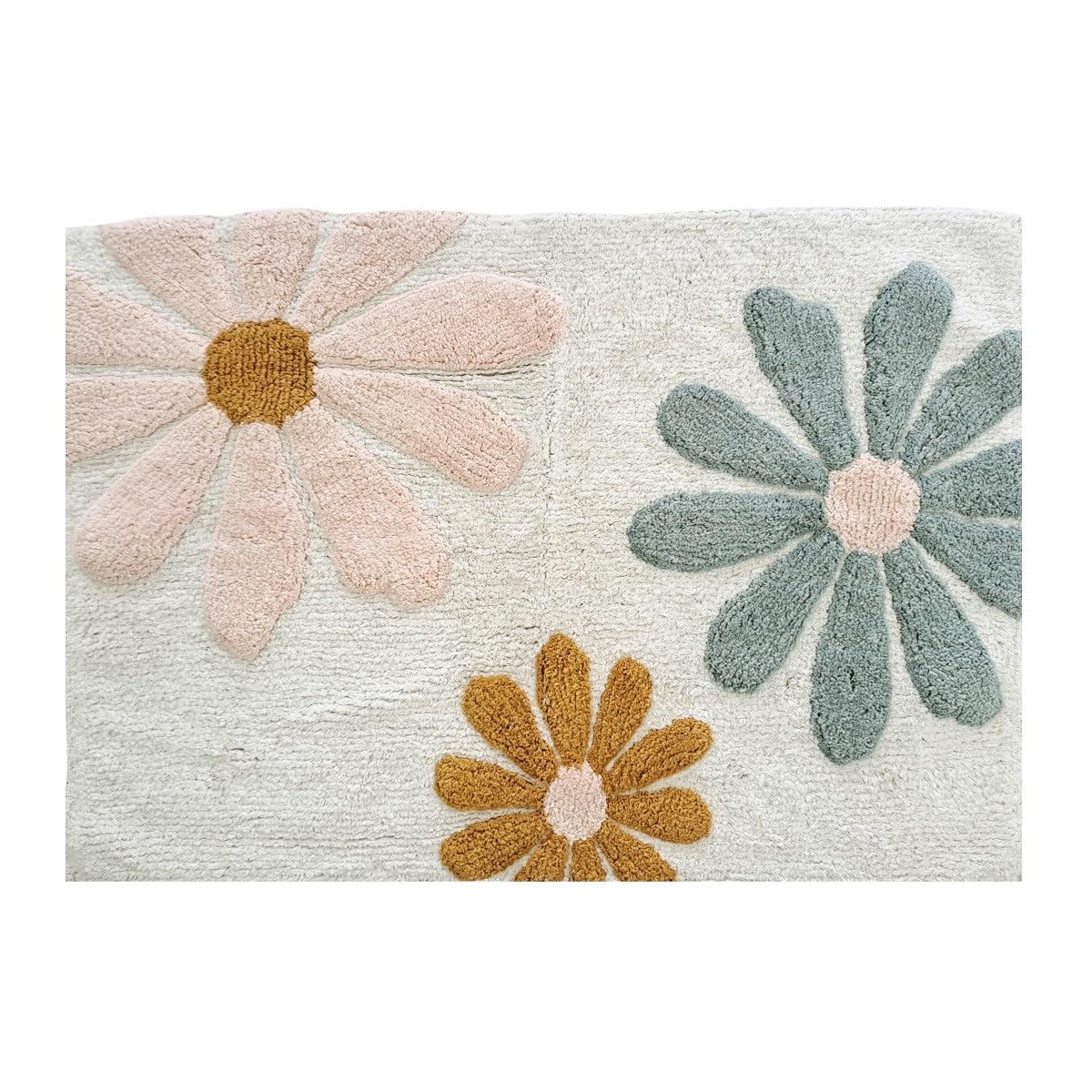 Levasseur Kids Flowers tapis enfant coton 60x90