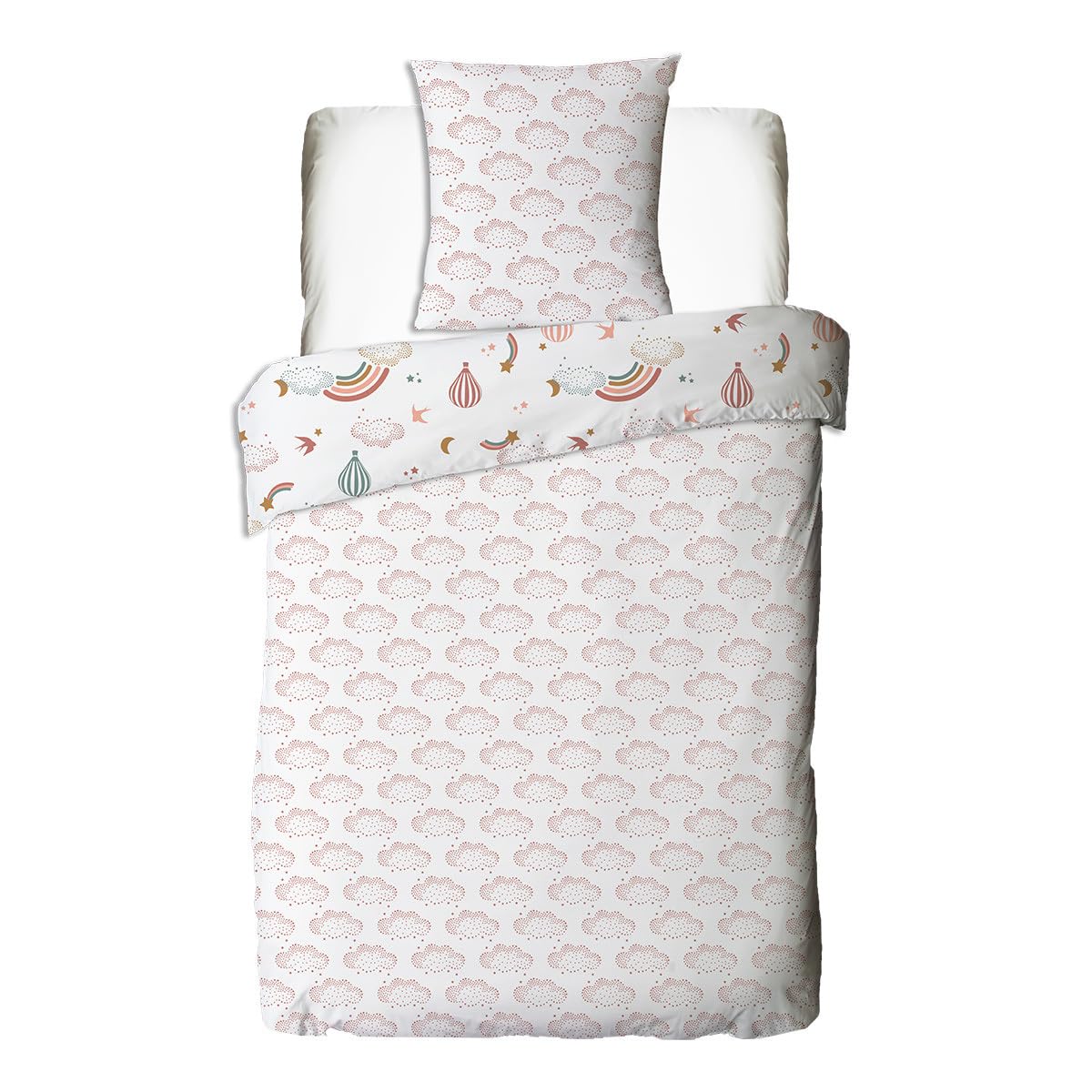 Levasseur Kids parure lit enfant coton arc-en-ciel 2 pièces