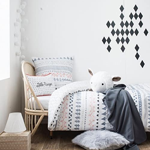 Future Home Coussin Coton Little Ranger Blanc Texte 30x50cm