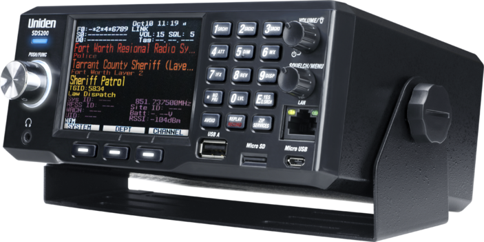 Uniden SDS200 scanner radio base numérique