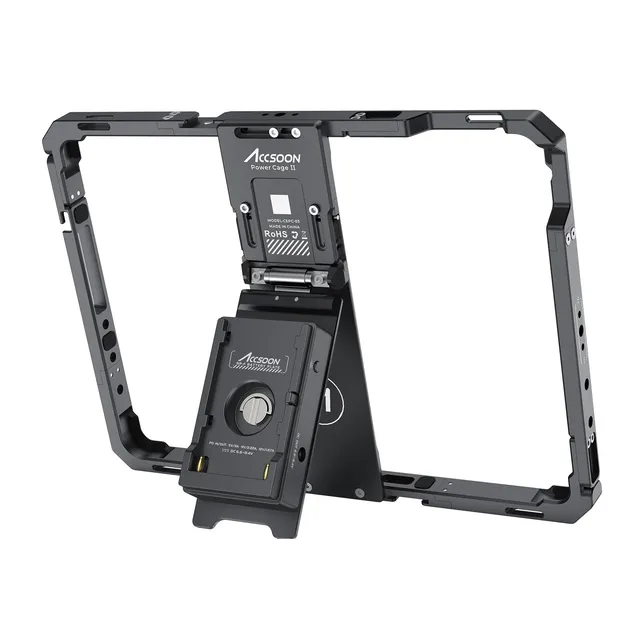 Accsoon PowerCage II cage iPad Pro Air avec plaque NP-F