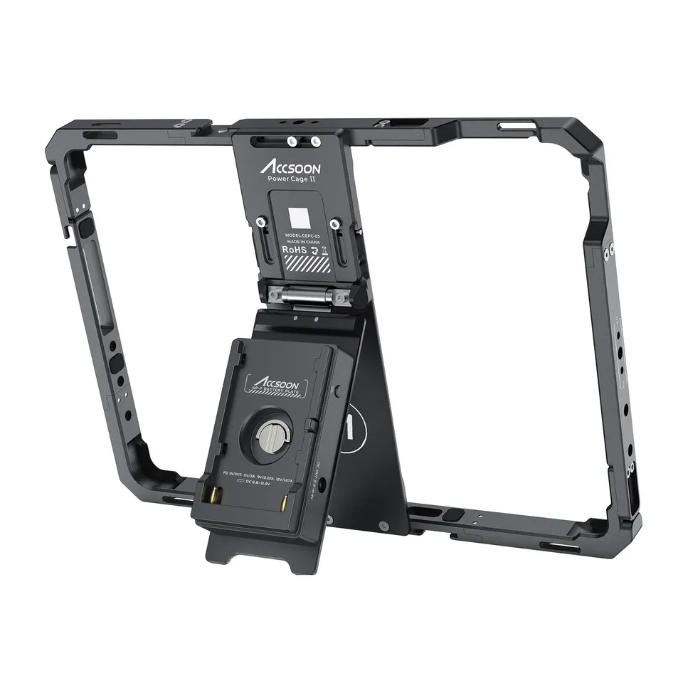 Accsoon PowerCage II cage iPad Pro Air avec plaque NP-F