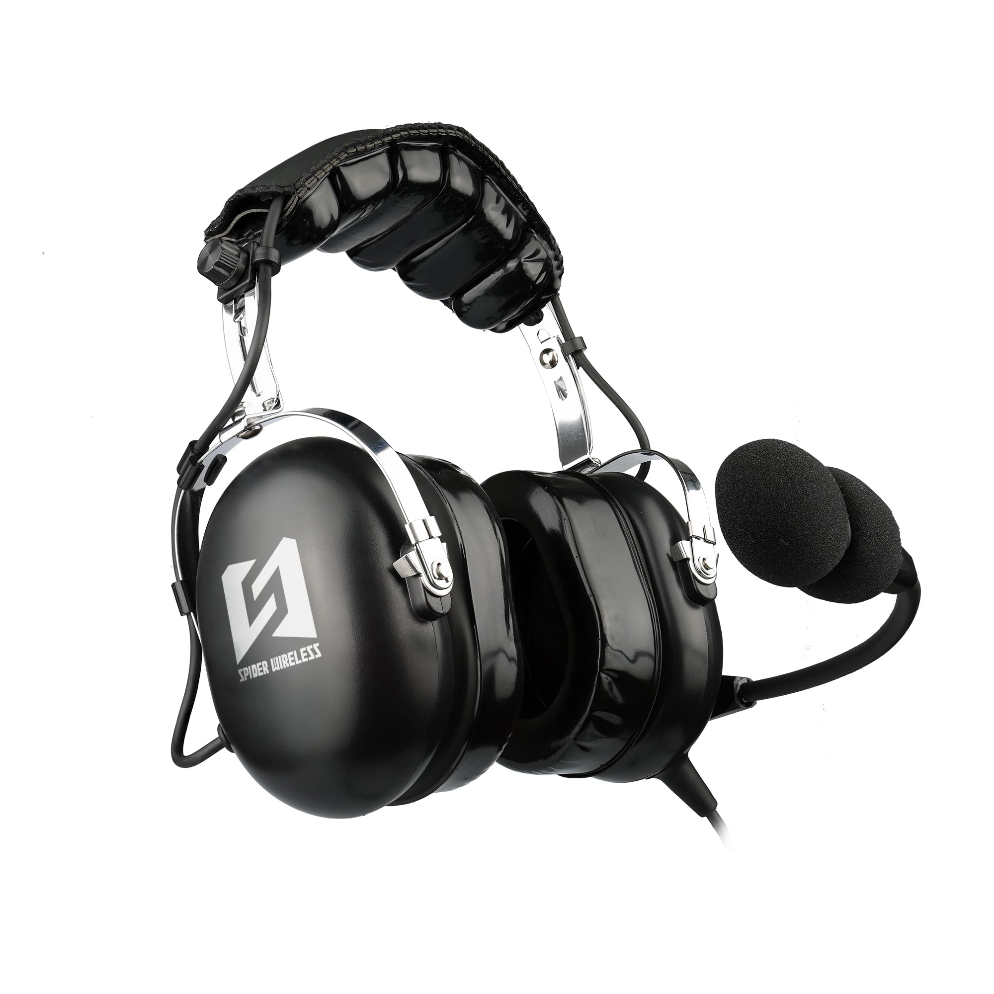 R Spider Wireless Aviation Headset casque PNR double fiche