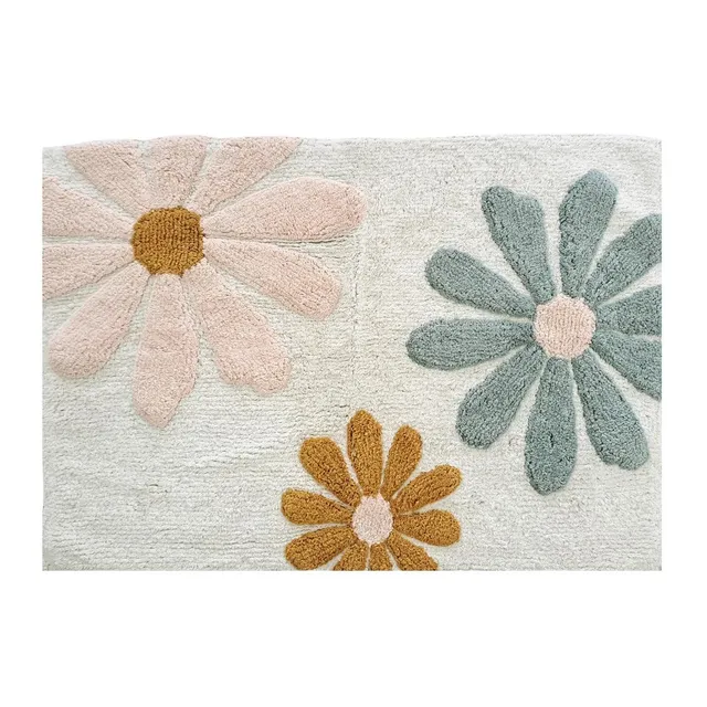 Levasseur Kids Flowers tapis enfant coton 60x90