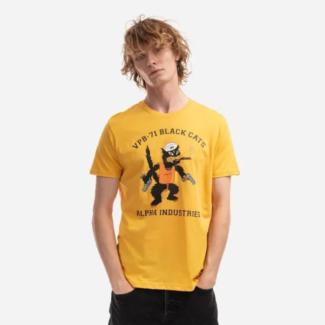 Alpha Industries Black Cats VPB-71 tee-shirt noir